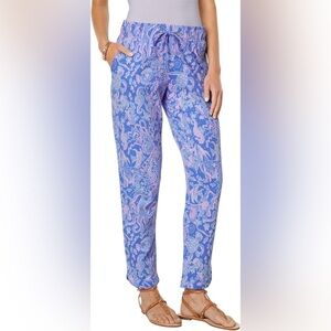 LILLY PULITZER Emora Knit Pants! Blue size Medium